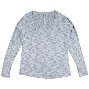 Lululemon Top Womens 10‎ Meant to Move Tiger Space Dye Black White Running Shirt